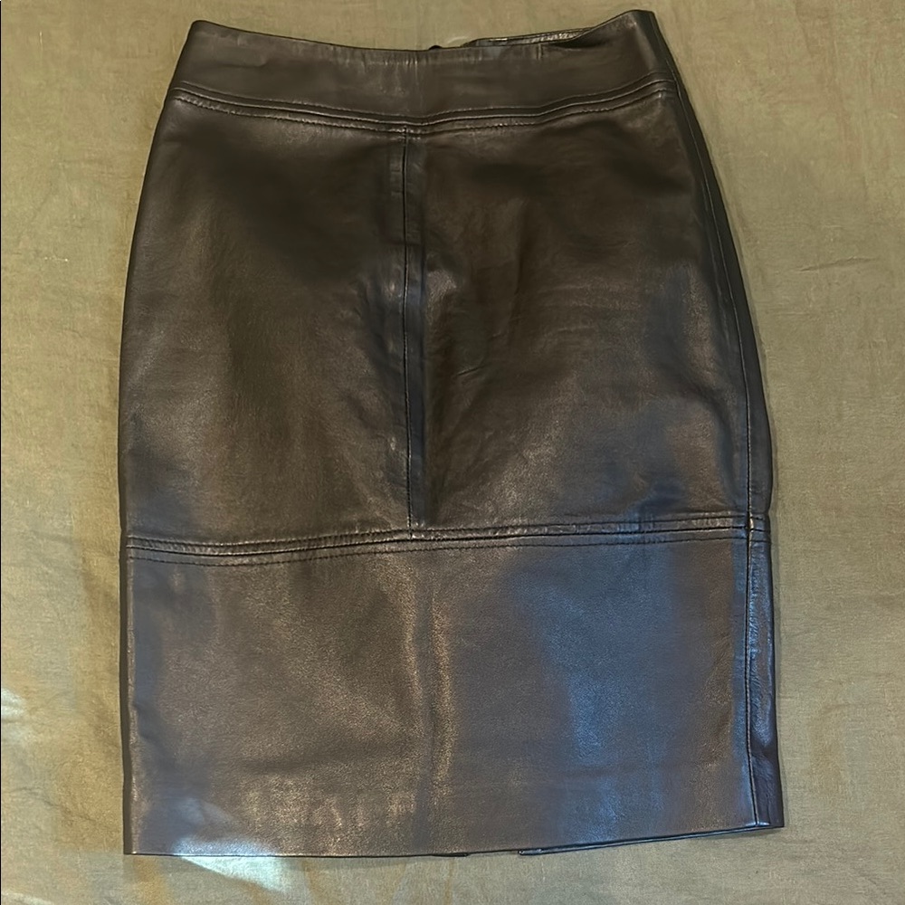 Black Leather Skirt